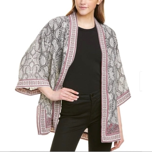 [Max Studio] Paisley Print Loose Cardigan - Picture 1 of 7